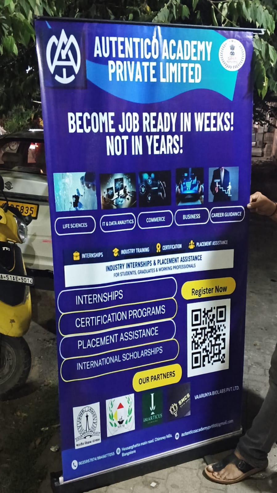 Business banner printing work by SHWETHA ARTS